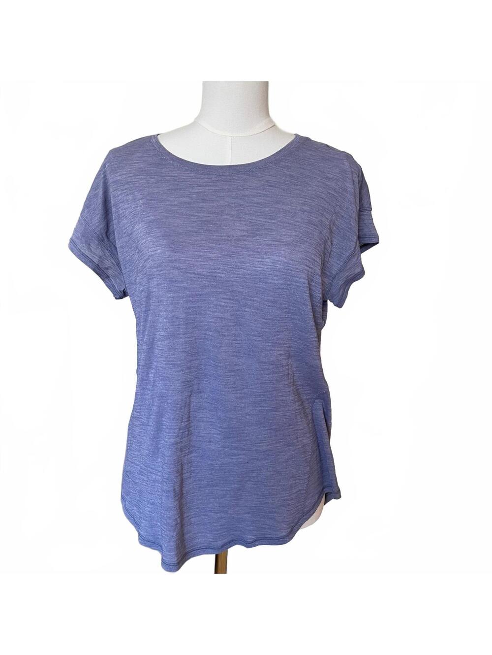 Lululemon purple blue short sleeve top